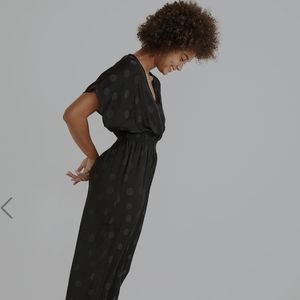 Madewell Black Polka Dot Jumpsuit
